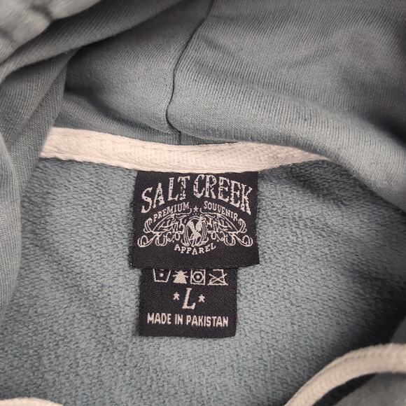 Albuquerque New Mexico Hoodie Adult Large Blue Destination Sweatshirt Pullover - Picture 2 of 6